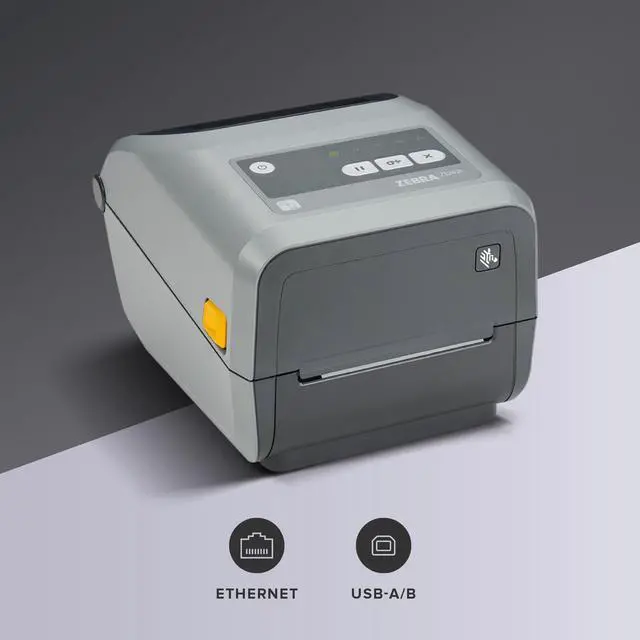 Alt view image 2 of 7 - Ze,bra ZD421 Thermal Transfer Desktop Printer - ZD4A042-C01E00EZ