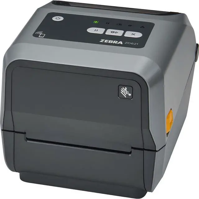 Alt view image 7 of 7 - Ze,bra ZD621 Thermal Transfer Printer 300 dpi 4" USB Serial Ethernet with Peeler ZD6A043-311F00EZ