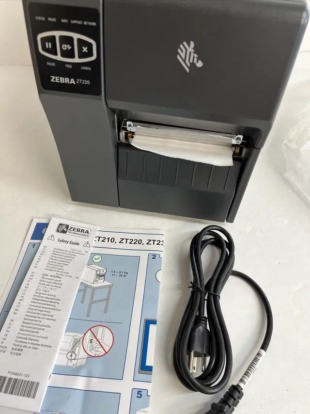 Alt view image 2 of 7 - Ze,bra ZT220 Direct Thermal Only Industrial Label Printer 4.09" Max Print Width