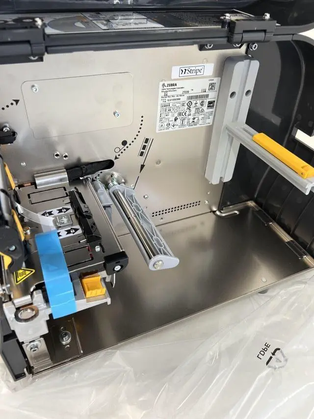 Alt view image 4 of 7 - Ze,bra ZT220 Direct Thermal Only Industrial Label Printer 4.09" Max Print Width