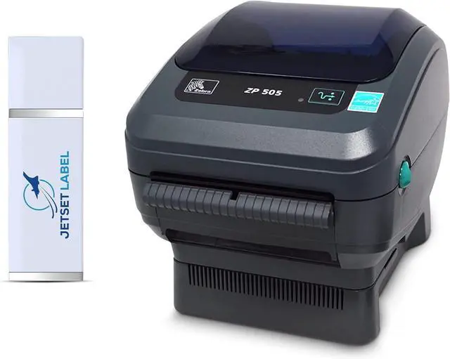 Alt view image 3 of 7 - Ze,bra Direct Thermal Bar Code Label Printer ZP505 | USB, Serial, Parallel | 203 DPI