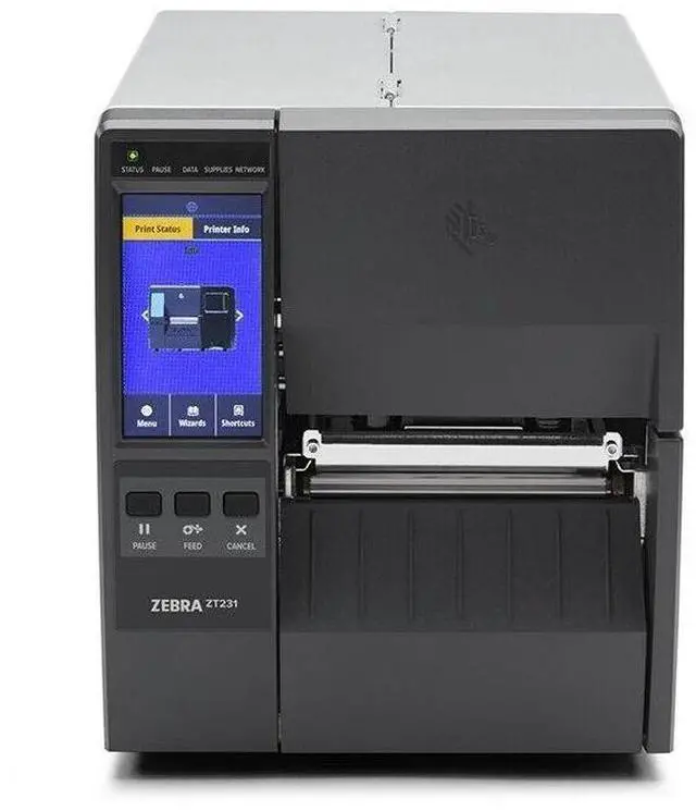 Alt view image 2 of 4 - Ze,bra ZT23142-T01000FZ ZT231T 4" Thermal Label Desk Printer ETH USB Serial BT