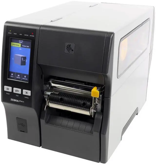 Main image of Ze,bra ZT411 Thermal Transfer Printer 203dpi 4" Serial USB Ethernet & Bluetooth