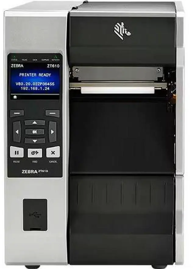 Alt view image 2 of 3 - Ze,bra ZT61043-T01A100Z ZT610 Indl Direct Thermal Desk Printer ETH WF BT USB SER