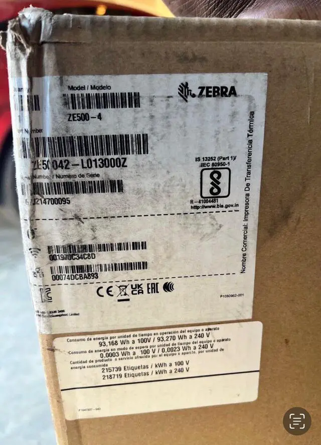 Alt view image 3 of 5 - Ze,bra ZE500 Series ZE50042-L013000Z Print Engine LH Wireless