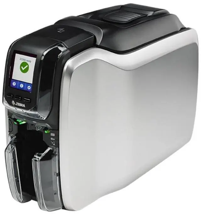 Alt view image 2 of 2 - Ze,bra ZC300 USB RJ45 CR80 Card Printer Card Printer 300dpi ZC32-000C000EM00