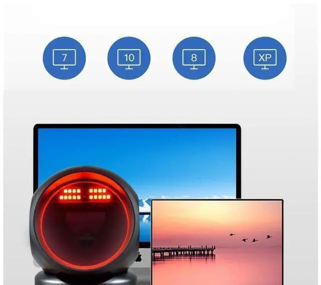 Alt view image 7 of 7 - Honey,well HF680 Desktop Fixed Handfree 2D Bar,code Scan,ner Reader With USB Cable