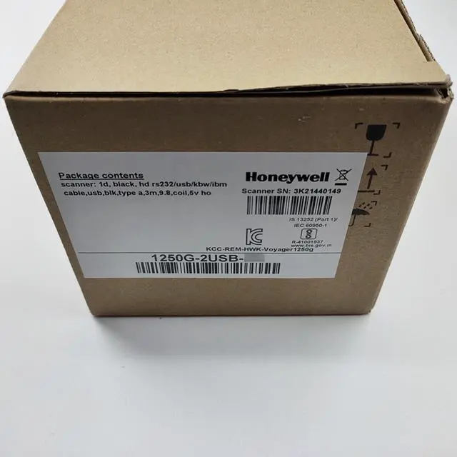 Alt view image 7 of 7 - Honey,well 1250g-2usb-1 Voyager 1D Laser Bar,code Scan,ner USB Kit w/Neck Stand