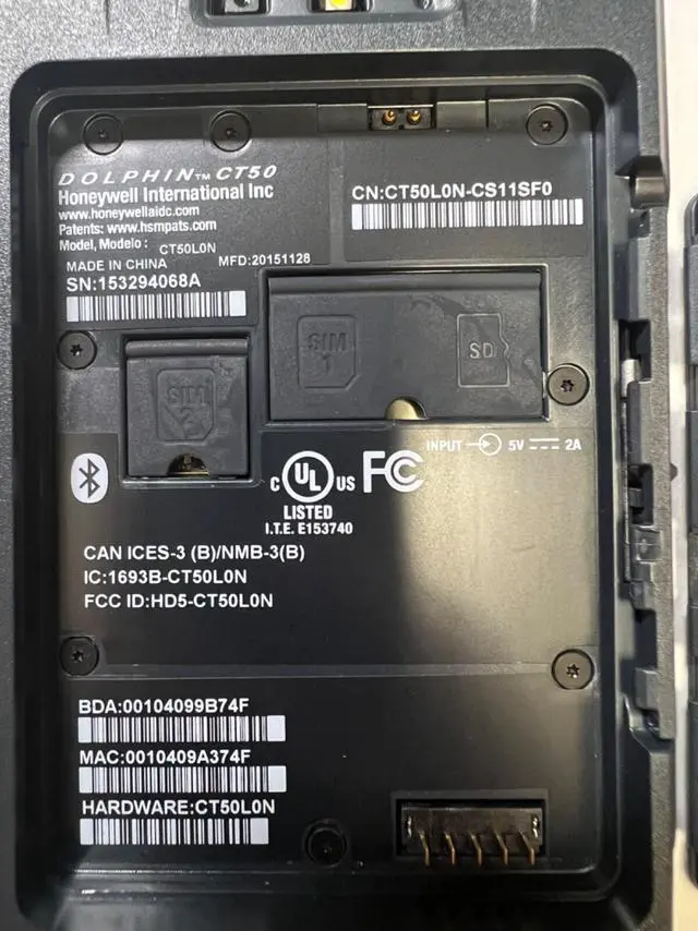 Alt view image 3 of 5 - Honey,well CT50LON-CS11SF0 Dolphin CT50 Handheld Scan,ner W/Battery & Stylus