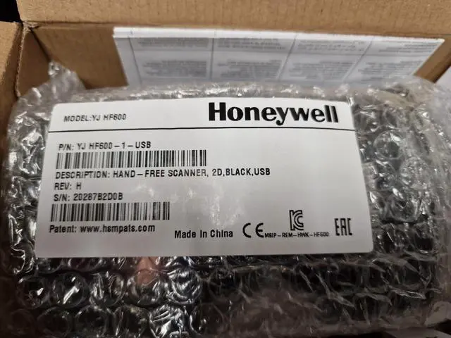 Alt view image 2 of 5 - Honey,well HAND FREE Bar,code Scan,ner YJ HF600-1-USB