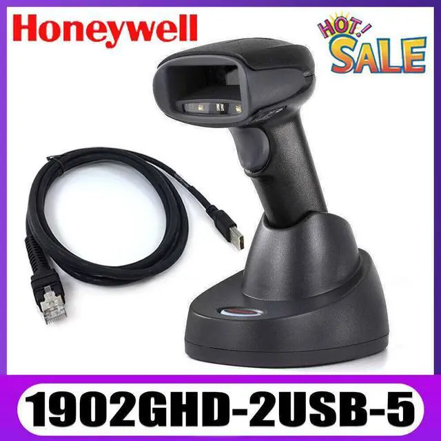 Main image of Honey,well Xenon 1902GHD-2USB-5 Wireless Handheld 2D Bar,code Scan,ner W/ USB Cable
