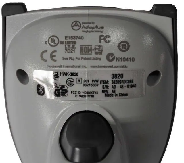 Alt view image 2 of 5 - Honey,well 3820 Bar,code READER WIRELESS LINEAR 2020-5BE PWR SPLY/CORD/USER