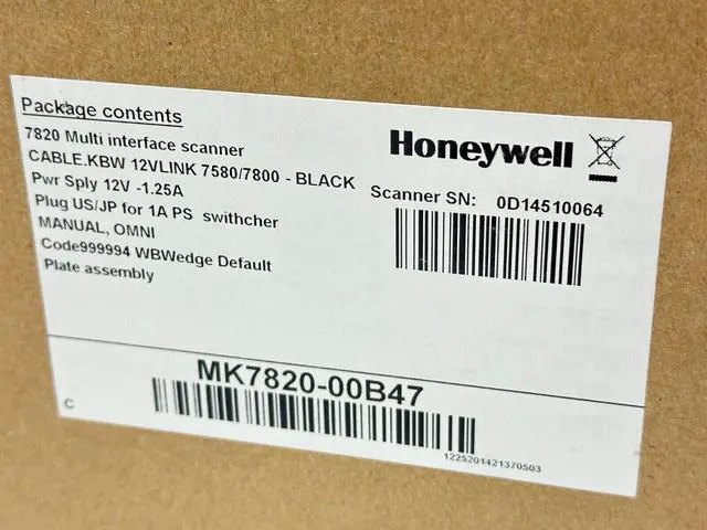 Alt view image 5 of 6 - Honey,well MK7820-00B47 Metrologic Bar,code Scan,ner Kit