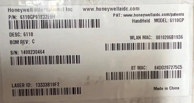 Alt view image 2 of 3 - Honey,well 6110GP91232E0H Mobile Computer