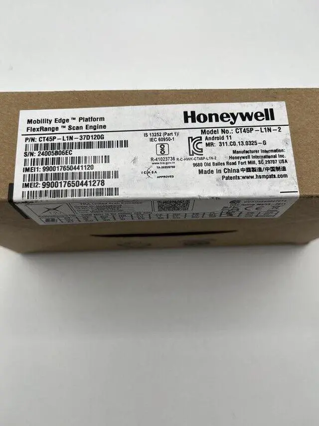 Alt view image 2 of 3 - Honey,well CT45P-L1N-2 DATA COLLECTION Bar,code Scan,ner W/BATTERY CT45P-LN-37D120G