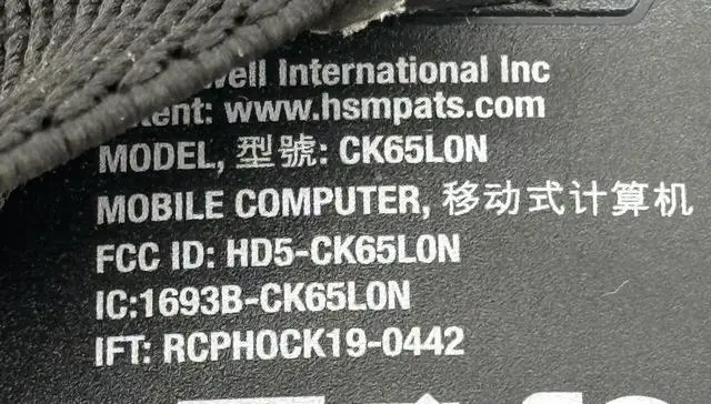 Alt view image 3 of 4 - Honey,well CK65L0N CK65-L0N-AMN210F ANDROID MOBILE COMPUTER Bar,code Scan,ner