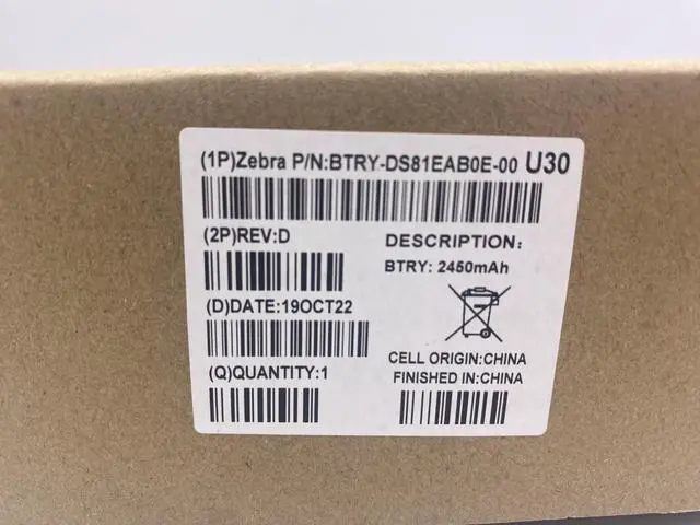 Alt view image 3 of 5 - Ze,bra 82-176890-01 BTRY-DS81EAB0E-00 Bar,code Scan,ner DS8178 BATTERY