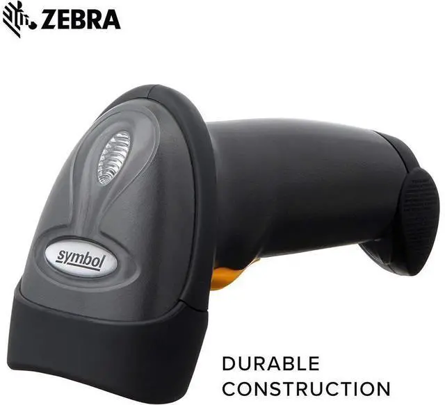 Alt view image 4 of 7 - Ze,bra Sym,bol LS2208 Corded Handheld 1D Laser Bar,code Scan,ner, USB kit