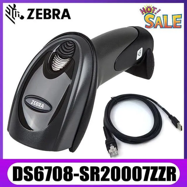 Main image of Ze,bra Sym,bol DS6708-SR20007ZZR 1D 2D Handheld Bar,code Scan,ner Reader USB Kit