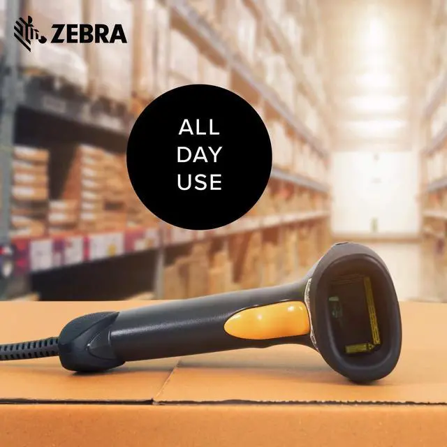 Alt view image 3 of 7 - Ze,bra LS2208 Series Corded Handheld Standard Range Laser Scan,ner Kit