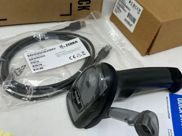 Alt view image 4 of 7 - Motor,ola Ze,bra Sym,bol Bar,code Scan,ner DS4308-SR00007ZZWW 1D 2D w USB Cable