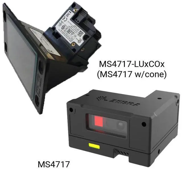 Alt view image 5 of 6 - Ze,bra MS4717 Bar,code Reader Imager Scan,ner Kiosks Fixed Mount MS4717-LU000R