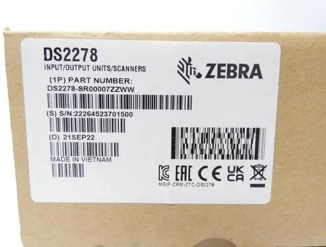 Alt view image 4 of 4 - Ze,bra DS2278-SR00007ZZWW 5V 1A NSMP