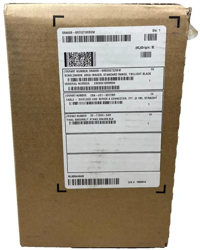 Alt view image 3 of 4 - Ze,bra DS4608-SR7U2100SGW Bar,code Reader USB, Serial RS232, With Support