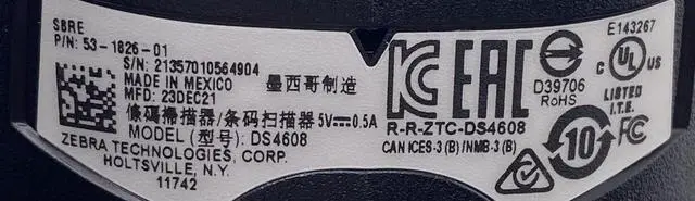 Alt view image 4 of 5 - QTY 3 Ze,bra TECHNOLOGIES DS4608 2D HANDHELD Bar,code Scan,nerS 53-1826-01