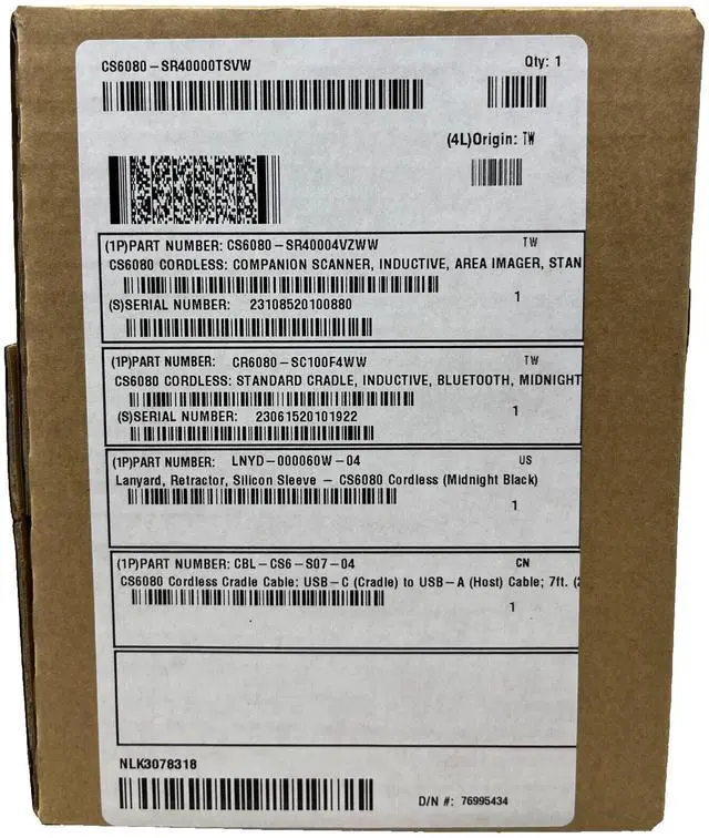 Alt view image 4 of 5 - Ze,bra Cs6080-Sr4000Tsvw Cordless Bar,code Reader, Wifi Kit: Lanyard, Crd, Cbl, S