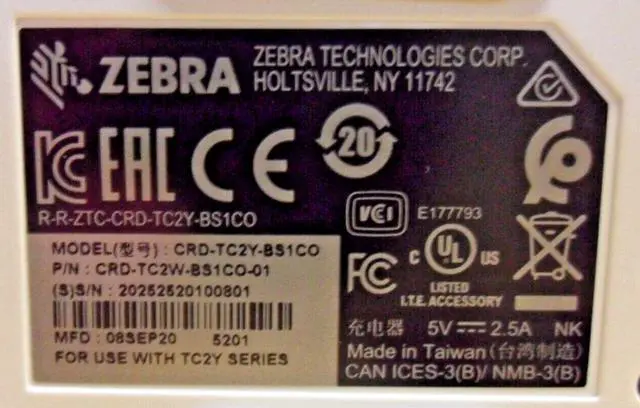 Alt view image 7 of 7 - Ze,bra TC210K Mobile Touch Computer & Single Slot Charge Cradle CRD-TC2Y-BS1CO