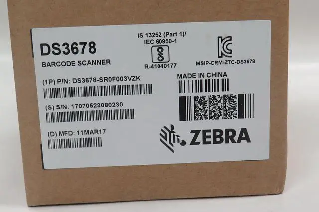 Alt view image 2 of 7 - Ze,bra Motor,ola DS3678 -SR0F003VZWW 1D 2D Bar,code Scan,ner & STB3678 Cradle