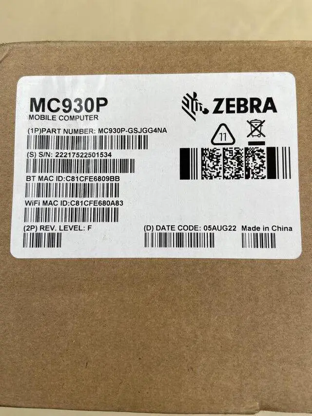 Alt view image 3 of 4 - Ze,bra MC930P-GSJGG4NA LONG RANGE Bar,code Scan,ner MOBILE HANDHELD COMPUTER