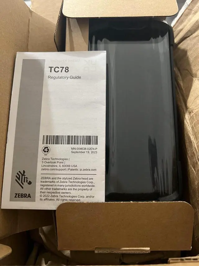 Alt view image 3 of 5 - Ze,bra TC78 Mobile Computer Bar,code Scan,ner - TC78A1-3T1K6B1E10 - With Battery