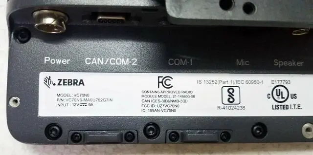 Alt view image 5 of 7 - Ze,bra VC70N0 Vehicle Mount Terminal Bar,code Scan,ner Computer VC70N0-MA0U702G