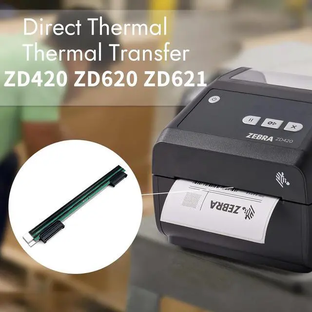 Alt view image 5 of 7 - P1079903-011 Printhead for Ze bra ZD410 ZD411 ZD411d ZD411t Thermal Mobile Printer 300dpi Genuine