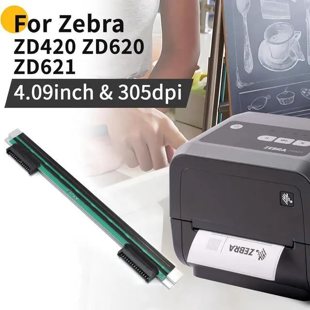 Alt view image 3 of 7 - P1079903-010 Printhead for Ze bra ZD410 ZD411 ZD411d ZD411t Thermal Mobile Printer 203dpi Genuine