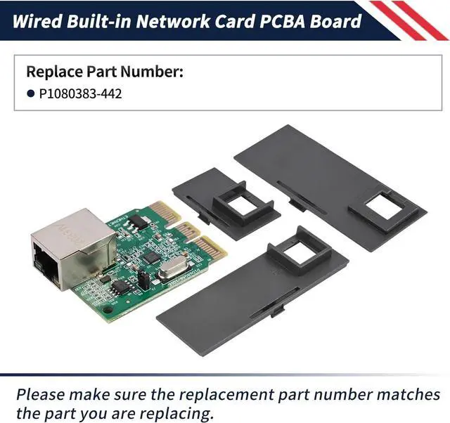 Alt view image 3 of 7 - Ennovor P1080383-442 Upgrade Ethernet Module Kit Fit for Zebra ZD410 ZD420 Barcode Printer Card Wired Built-in Network Card PCBA Board