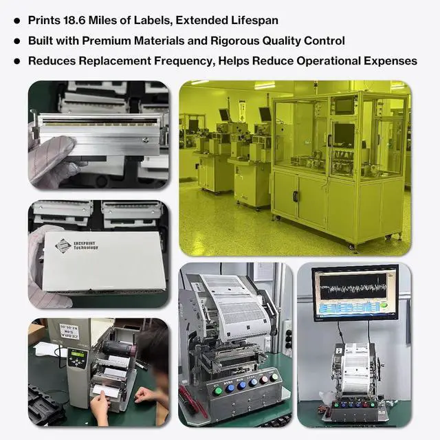 Alt view image 6 of 7 - P1058930-009 Printhead for Ze bra ZT410 ZT411 Thermal Label Bar code Printer 203dpi, Premium Print Head Replacement