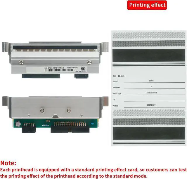 Alt view image 3 of 7 - P1004230 Replacement Printhead for Ze bra 110Xi4 105SL Plus - 203dpi Precision Thermal Print Head for Enhanced Label Printing Quality
