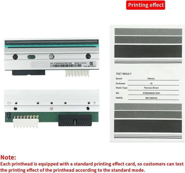 Alt view image 4 of 7 - P1004230 Replacement Printhead for Ze bra 110Xi4 105SL Plus - 203dpi Precision Thermal Print Head for Enhanced Label Printing Quality