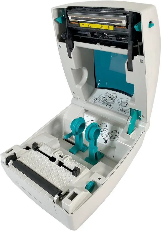 Alt view image 3 of 7 - Ze bra TLP3844-Z Thermal Transfer Label Printer 300Dpi USB LAN 384Z-10400-0001 with Power Supply