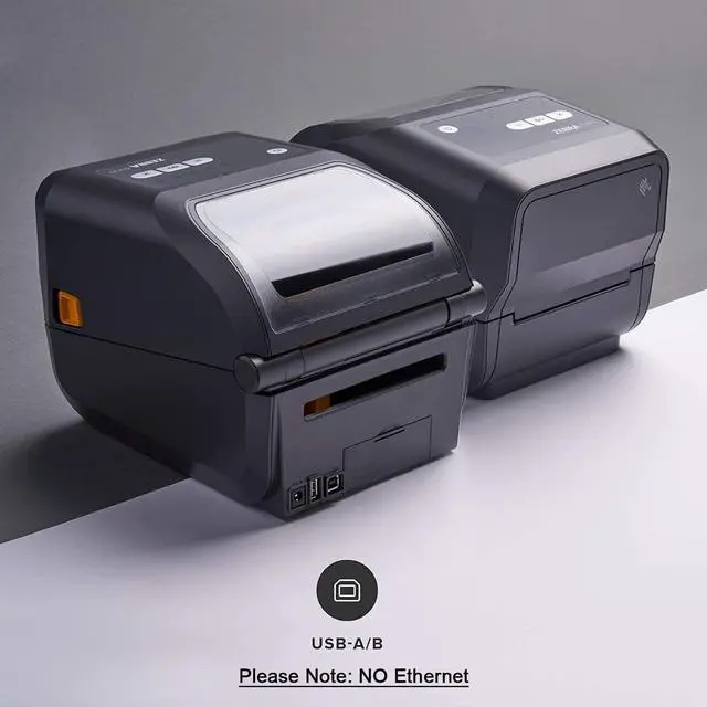 Alt view image 3 of 5 - Ze bra ZD420T Thermal Transfer and Direct Thermal Desktop Printer - ZD420 300dpi - USB, USB Host Connectivity, 4-Inch Print Width, Monochrome Label Receipt Print - ZD42043 JTTANDS