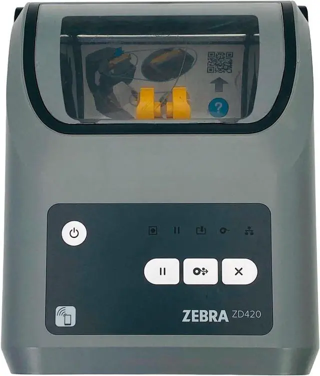 Alt view image 4 of 7 - Ze bra ZD420 Thermal Transfer Bar code Label Printer USB BT WiFi 300 dpi ZD42043-C01W018N 1 Year Warranty, Bundle with AC Adapter