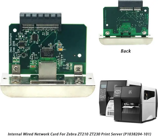 Alt view image 2 of 7 - Network Card for Ze bra ZT510 ZT600 ZT610 ZT411 ZT421 Label Printer,Internal Ethernet Print Server