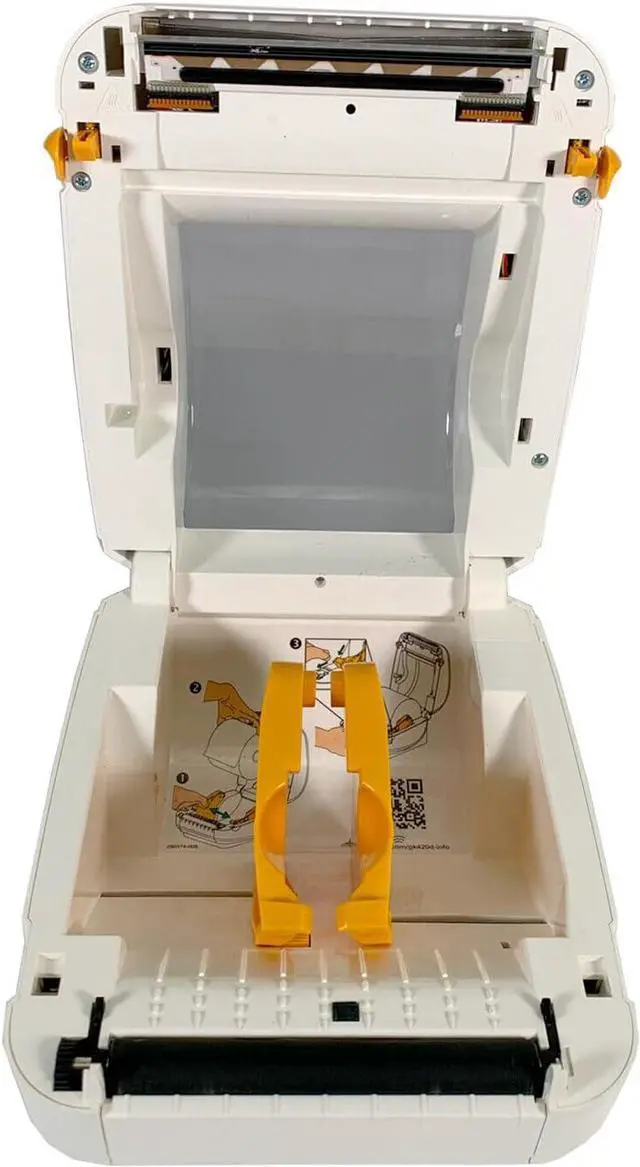Alt view image 3 of 7 - Ze bra GK420d Direct Thermal Bar code Printer USB Ethernet GK4H-202210-000 White, Bundle with AC Adapter