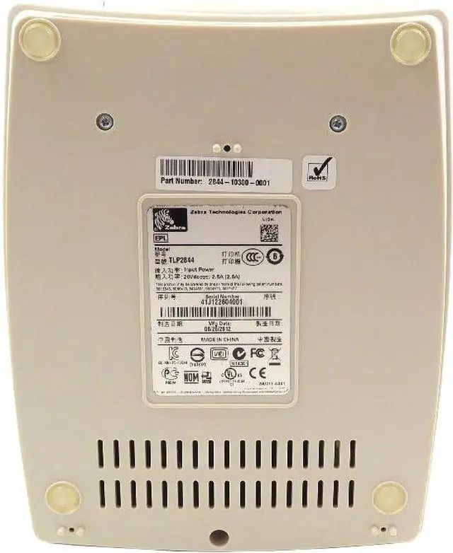 Alt view image 4 of 4 - Ze bra TLP 2844 Label Printer Direct Thermal Transfer Monochrome 2844-10300-0001