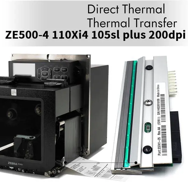 Alt view image 2 of 7 - P1004232 Printhead for Ze bra ZE500-4 / 110Xi4 / 105SL Plus Thermal Printer OEM Replacement 300dpi