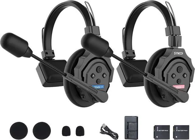 Main image of XTalk X2 2.4GHz Wireless Headset with Microphone Intercom System Random Master Device Design for Movie Shoot Live Show Stage Performance (2PCS)