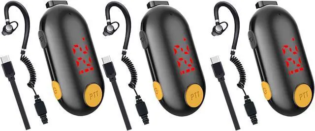 Main image of Super Mini Walkie Talkies Two Way Radio Portable FM Transceiver for Restaurants,Out Door Sport Supermarket Hospital Tourism,3 Pack